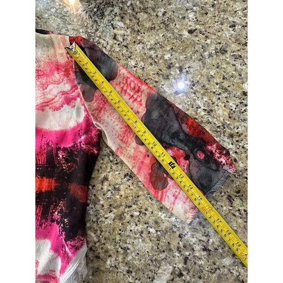 Gimmicks by BKE Art Deco Watercolor Chiffon Lace Tunic Women’s Size Small - Picture 16 of 16